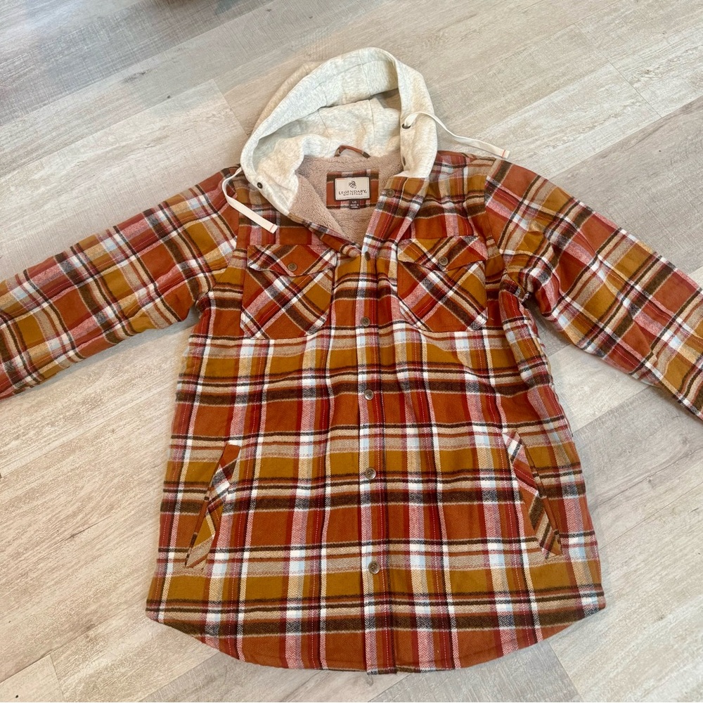 Legendary Whitetails lined jacket with hood . New without tags